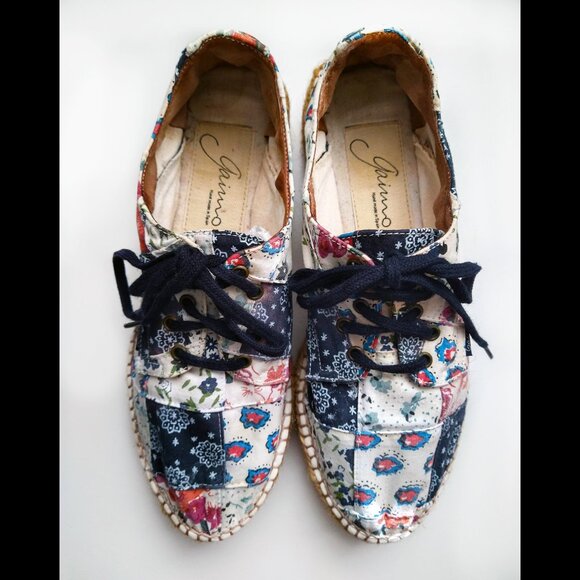 Gairno Floral Lace-up Espadrilles, Made in Spain - Picture 7 of 10